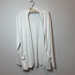 Verve Ami Elegant White Women's Cardigan